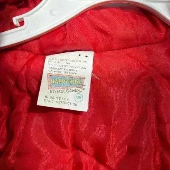 VTG 80s Happy Kids Full Body Snow Suit Size 12 Months - Picture 5 of 9